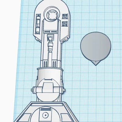 Estes 1301 R2-D2 Robot Hero Rocket - Chóp mũi R4, R5, R6 thay thế