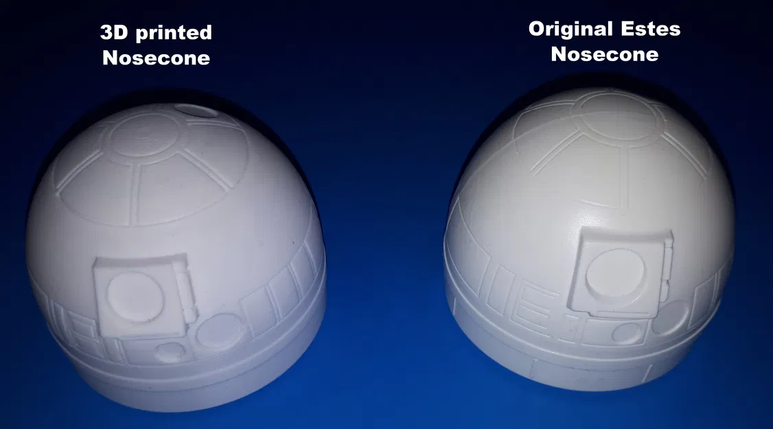 Estes 1301 R2-D2 Robot Hero Rocket - Chóp mũi R4, R5, R6 thay thế - Image 7