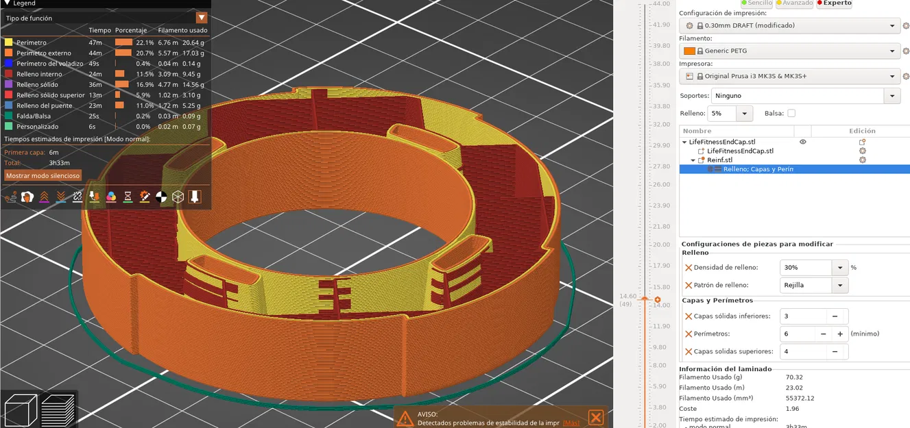 Nắp Chụp Đầu Thanh Cuộn Máy Tập Life Fitness - Image 6