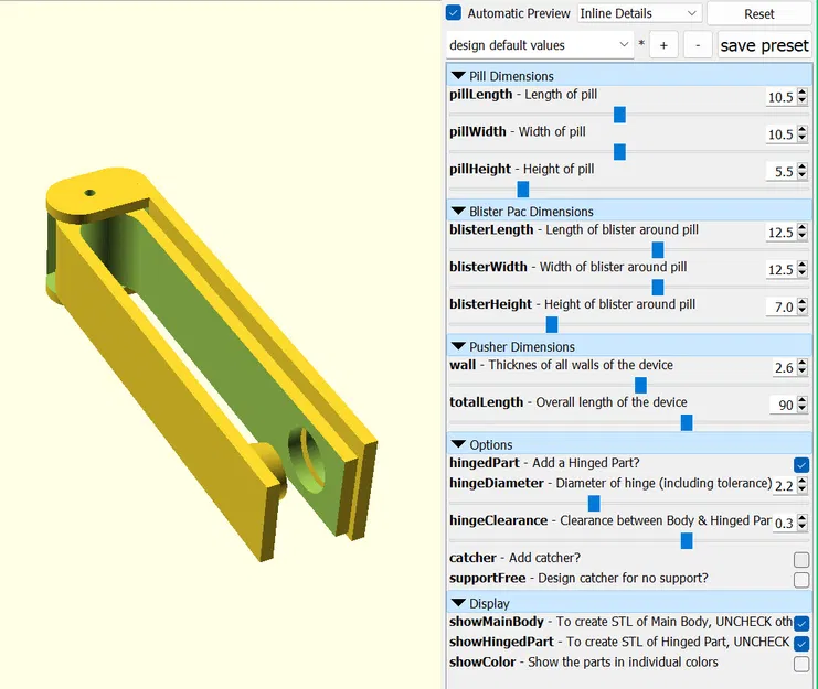 Máy tạo dụng cụ cắt thuốc 2 (OpenSCAD) - Image 12