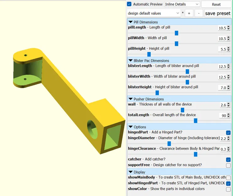 Máy tạo dụng cụ cắt thuốc 2 (OpenSCAD) - Image 17