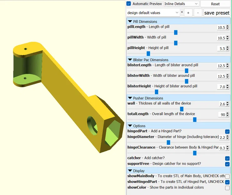 Máy tạo dụng cụ cắt thuốc 2 (OpenSCAD) - Image 18