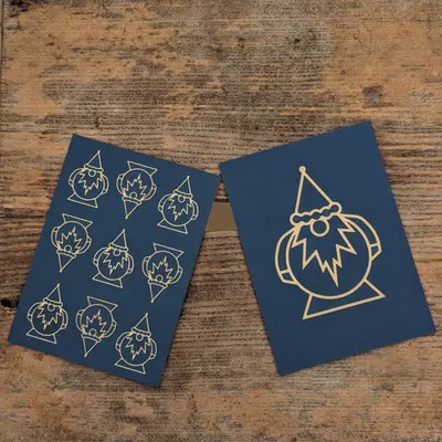 Kệ Đựng Thiệp Hình Ông Già Noel