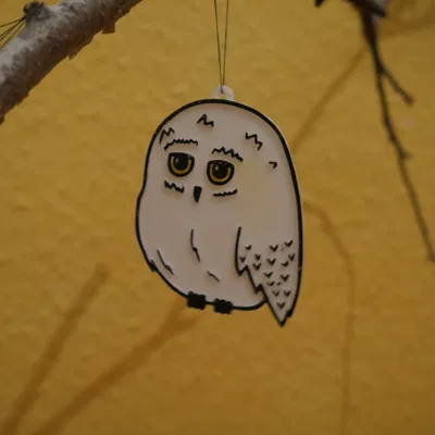 Móc Treo Giáng Sinh Harry Potter (Hedwig, Khắc Chết, Hogwarts)