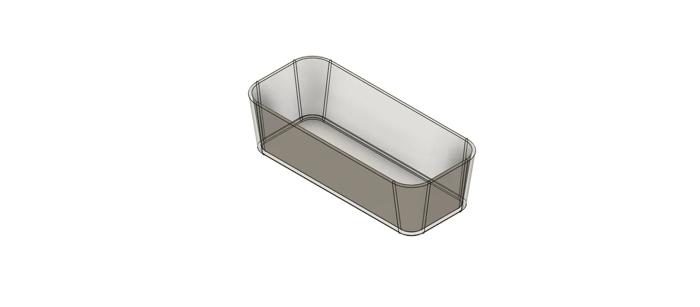 Giỏ đựng bánh mì chữ nhật phiên bản voroni - Image 2