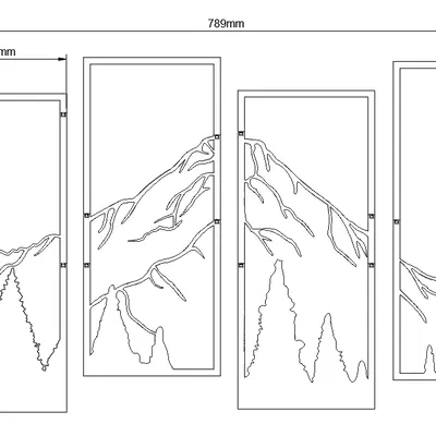 Tranh Treo Tường Hình Núi