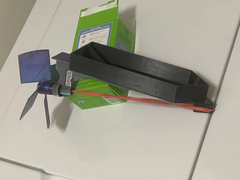 Thuyền Đồ Chơi Tự Chế Đơn Giản Chạy Bằng Dây Thun (Tốc Độ) - Image 3