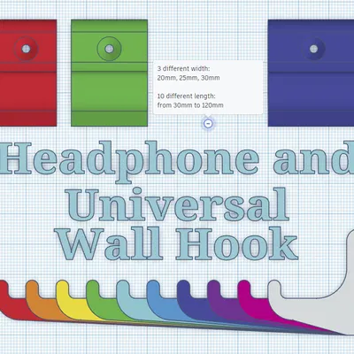Móc Treo Tường Đa Năng | 30 Kích Cỡ Cho Tai Nghe