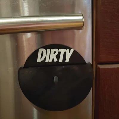 Biển Báo Máy Rửa Chén Ba Chiều