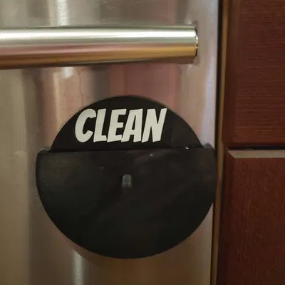 Biển Báo Máy Rửa Chén Ba Chiều