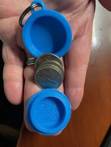 Móc Khóa Đựng Tiền Xu 25 Cent Mỹ - Image 5