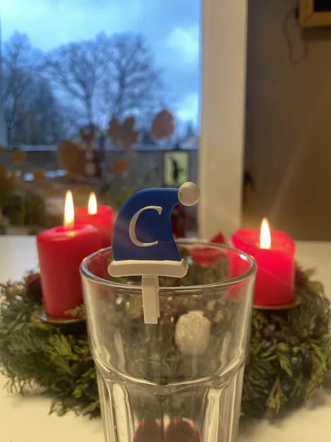 Nón Ông Già Noel gắn ly hoặc trang trí cây thông Noel - Image 1