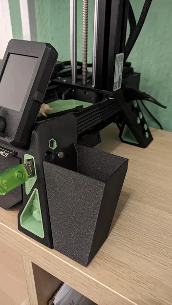 Thùng rác gắn cho chân đế Prusa Mini Base từ David Warboss - Image 1