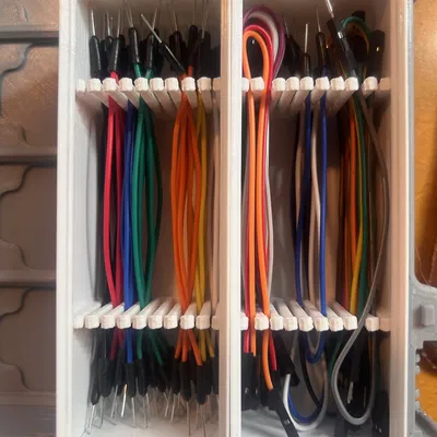 Giá kẹp dây jumper Gridfinity 1x3