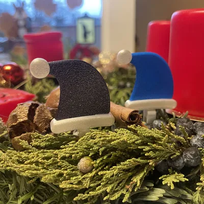 Nón Ông Già Noel gắn ly hoặc trang trí cây thông Noel