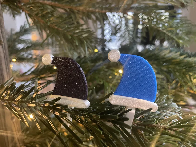 Nón Ông Già Noel gắn ly hoặc trang trí cây thông Noel - Image 3