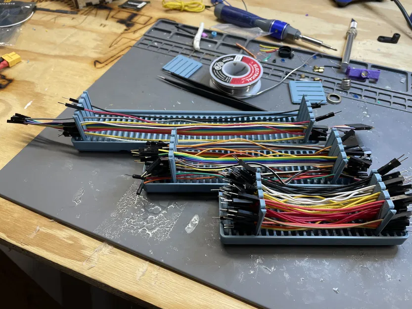 Đế Cố Định Kẹp Dây Nối Jumper Wire Điều Chỉnh Gridfinity - Image 2