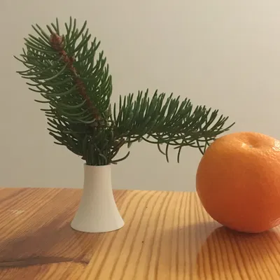 Cây thông mini: Bình cắm cành Noel - phiên bản Swabia của cây thông Noel ;)