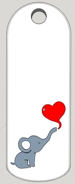 Móc Khóa Hình Voi - Image 1