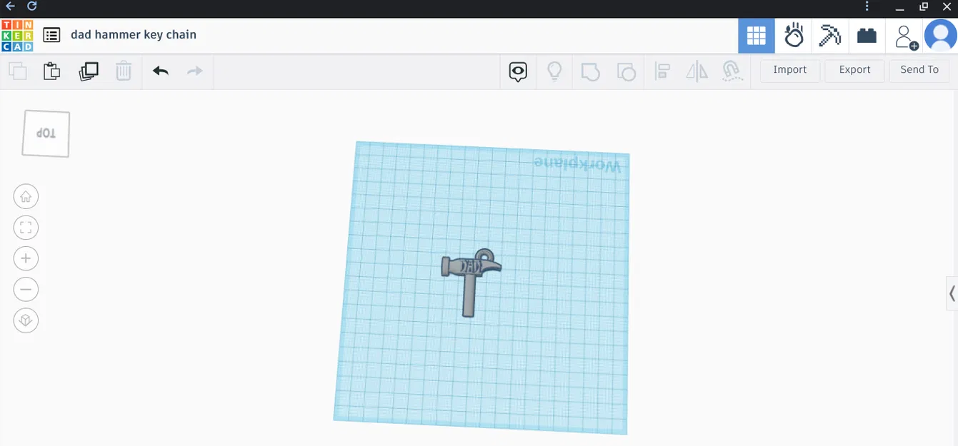 Móc Khóa Hình Búa Bố - Image 2