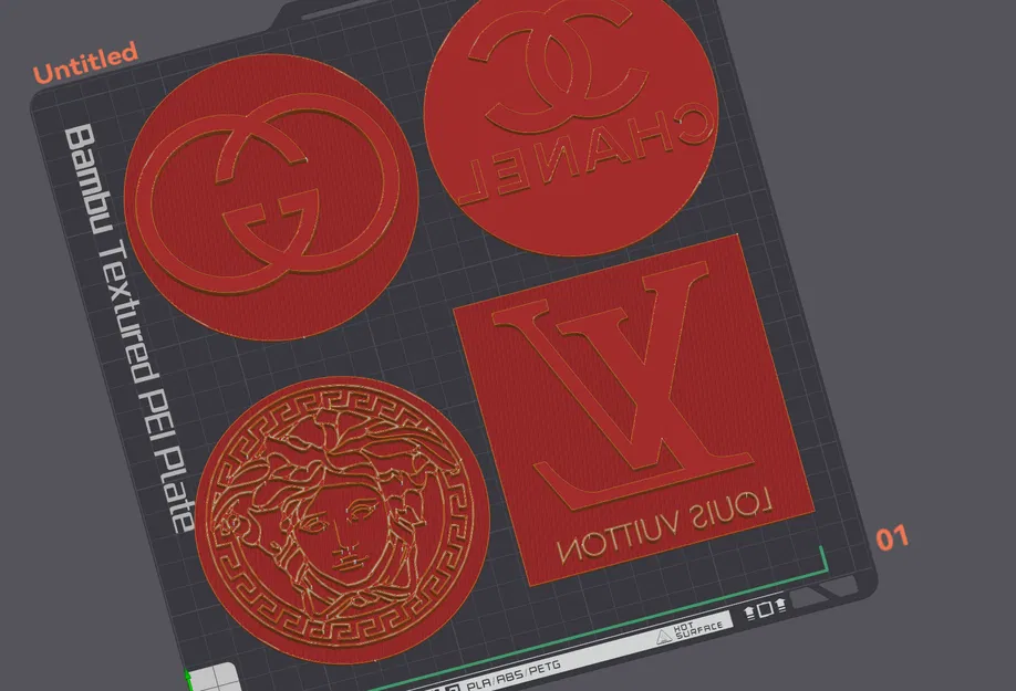 Bộ Con Dấu Gucci, Louis Vuitton, Chanel và Versace - Image 1