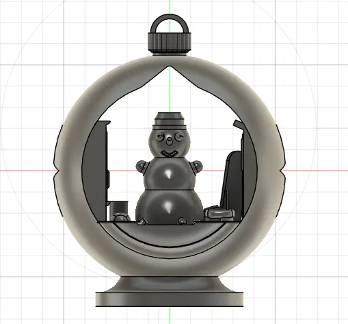 Quả Châu Giáng Sinh Ông Già Tuyết Có Mũ - Image 1