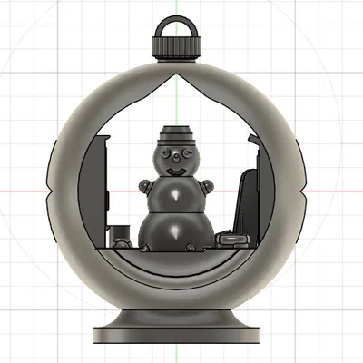 Quả Châu Giáng Sinh Ông Già Tuyết Có Mũ