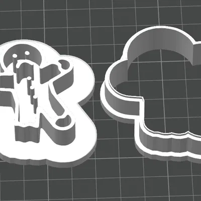 Khuôn Cắt Bánh Gừng Chân Gãy