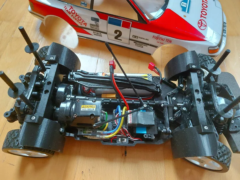 Dè chắn bùn Tamiya TT02 kiểu rally - Image 4