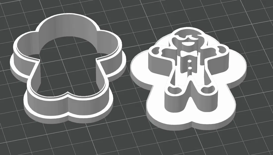 Khuôn Cắt Bánh Gừng Có Đeo Kính - Image 1