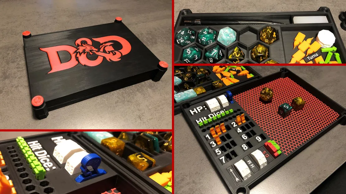 Hộp / Bàn tính xúc xắc DnD - Image 1