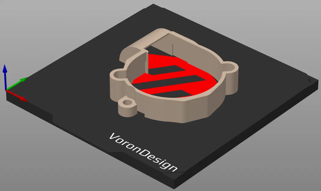 Giá đỡ quạt 5015 cho bàn Kirigami Voron Zero - Image 3