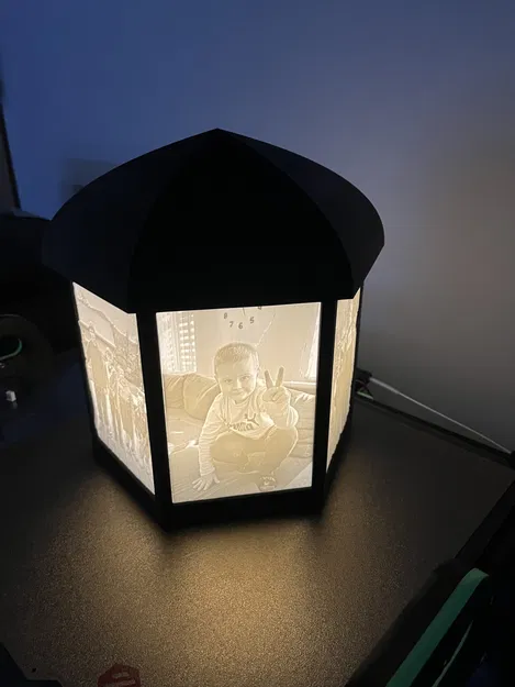 Đèn lồng Lithophane Lớn Cho 6 Ảnh - Image 1