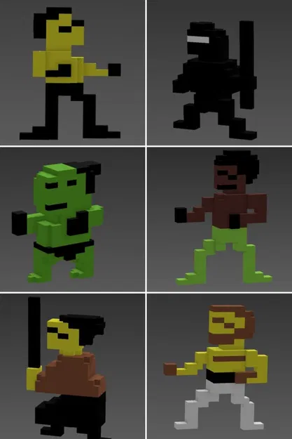 Bruce Và Đối Thủ - Mô Hình Hành Động (8-bit | C64) - Image 2