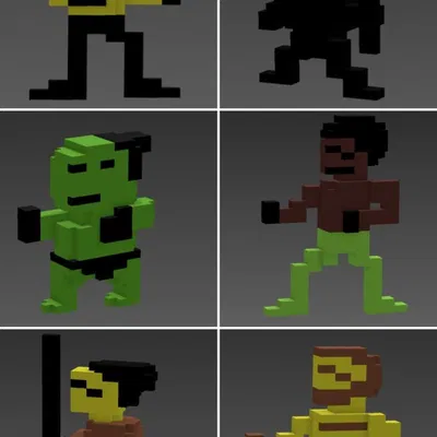 Bruce Và Đối Thủ - Mô Hình Hành Động (8-bit | C64)