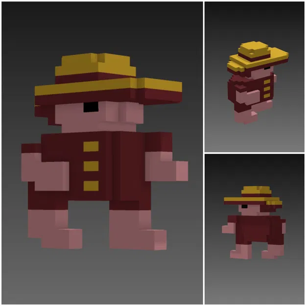 Panama Joe (Montezuma's Revenge | C64 | 8-bit) - Mô Hình 3D - Image 2