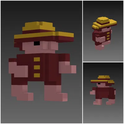 Panama Joe (Montezuma's Revenge | C64 | 8-bit) - Mô Hình 3D