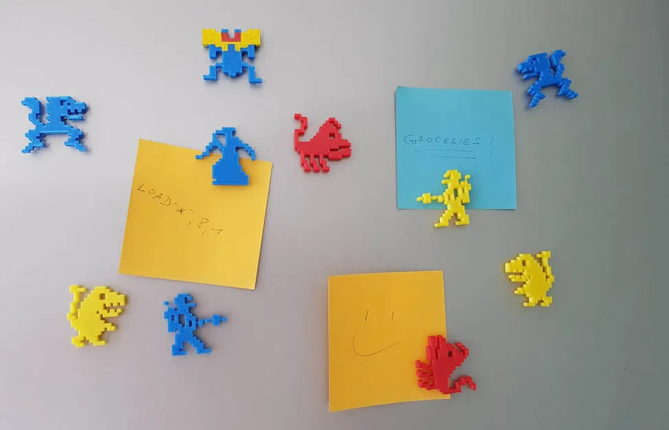 Nam Châm Tủ Lạnh "Wizard of Wor" (C64 / 8-bit) - Image 1