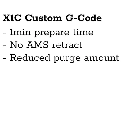 Bambu Lab X1C: Tối ưu hóa G-code Khởi động và Kết thúc Nhanh chóng