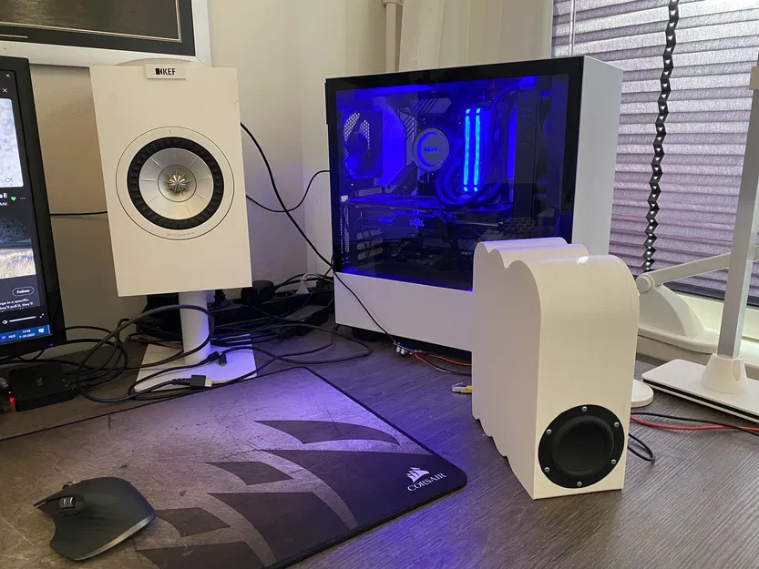 Loa siêu trầm mini bằng bê tông in 3D (Bản sửa đổi HexiBase) - Image 1