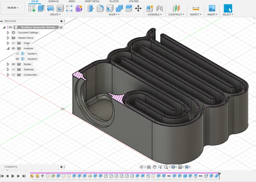 Loa siêu trầm mini bằng bê tông in 3D (Bản sửa đổi HexiBase) - Image 2