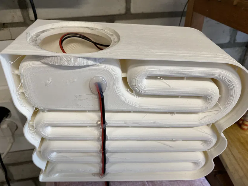 Loa siêu trầm mini bằng bê tông in 3D (Bản sửa đổi HexiBase) - Image 4