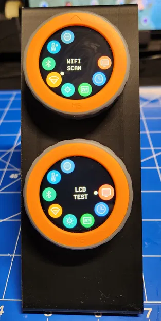 Module bảng điều khiển Gridfinity cho hai núm xoay M5Stack - Image 1