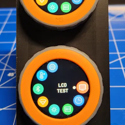 Module bảng điều khiển Gridfinity cho hai núm xoay M5Stack