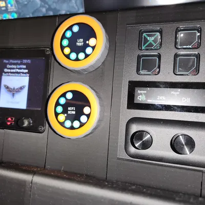 Module bảng điều khiển Gridfinity cho hai núm xoay M5Stack