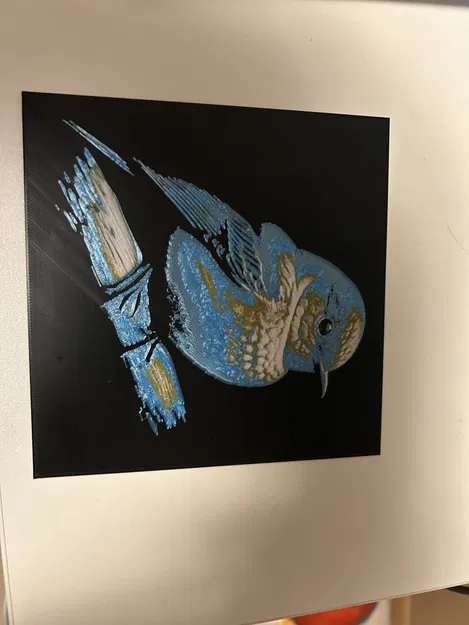 Tranh Filament Chim Xanh Phương Đông - Image 1