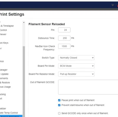 Cảm biến phát hiện hết Filament cho Ender 3 Pro