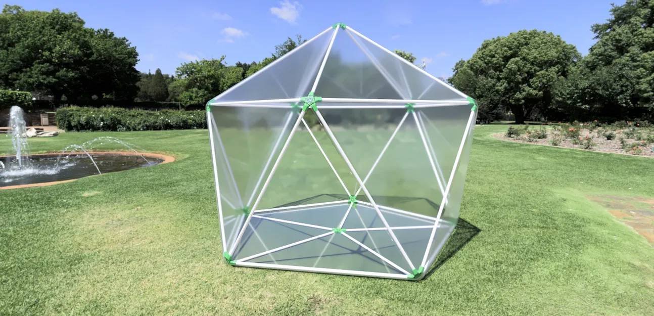 Nhà Kính Trắc Địa - Khớp Nối PVC Linh Hoạt - Image 1