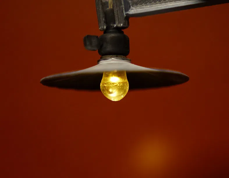 Mô hình tỉ lệ 1/12: Đèn thả trần kiểu cổ điển có chao đèn - Image 1