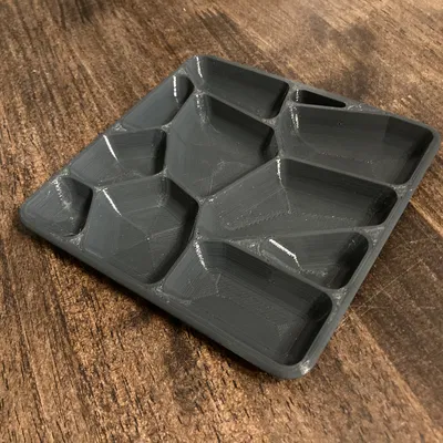 Khay đựng đồ nhỏ Voronoi - Vuông 125mm